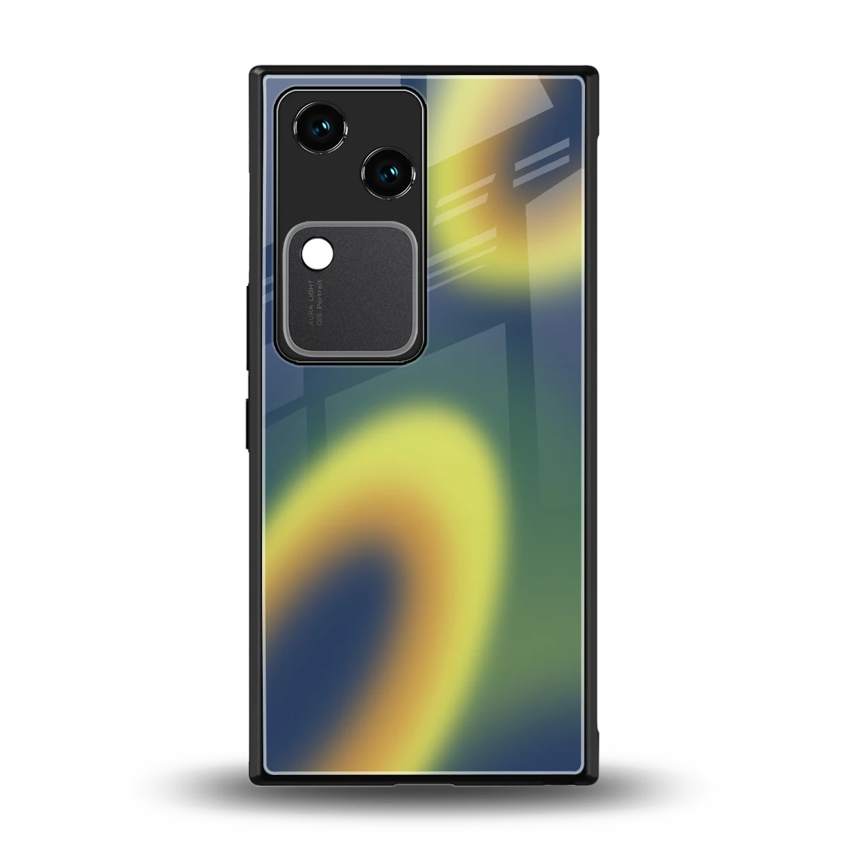 Aqua Sunset back phone cover | glass case for vivo v30