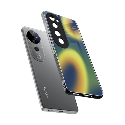 Aqua Sunset sleek vivo v40 pro cover with tempered glass back and TPU edges