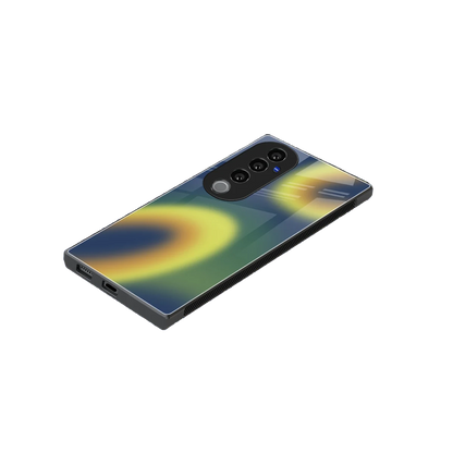 Aqua Sunset stylish phone case for vivo v40 pro | glossy glass and slim fit