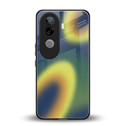 Aqua Sunset back phone cover | glass case for vivo v40e