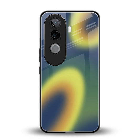 Aqua Sunset back phone cover | glass case for vivo v40e