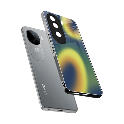 Aqua Sunset sleek vivo v40e cover with tempered glass back and TPU edges