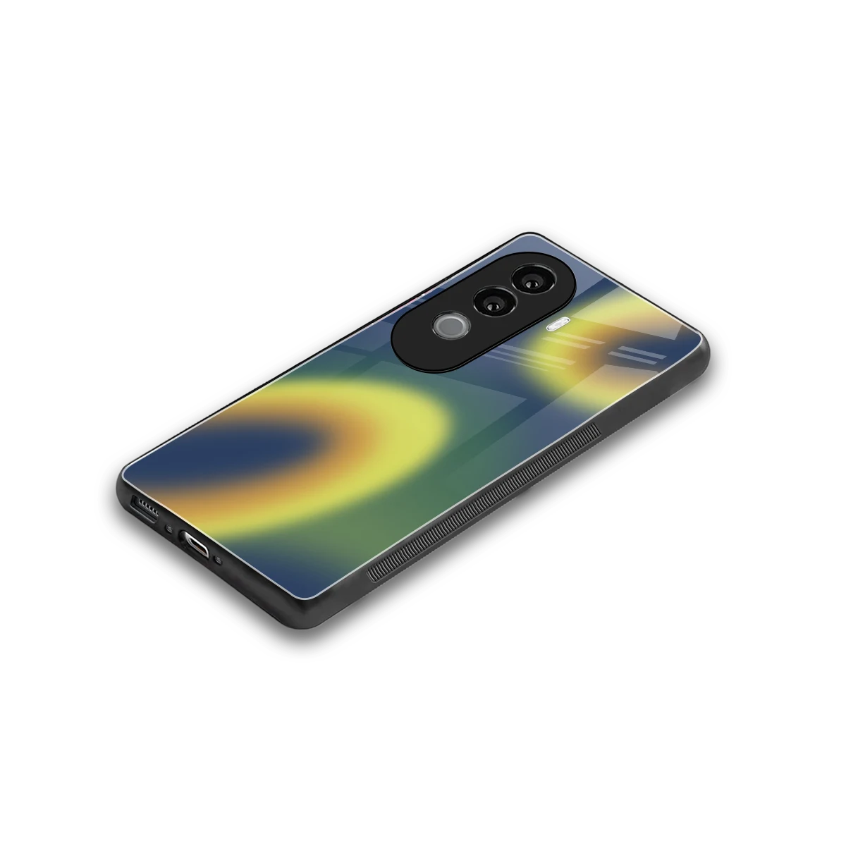 Aqua Sunset stylish phone case for vivo v40e | glossy glass and slim fit