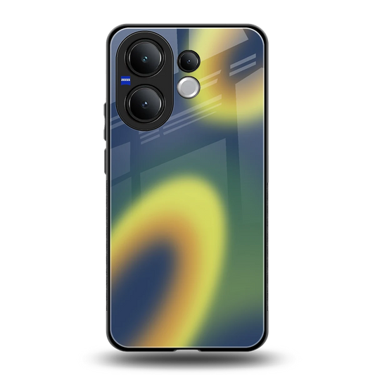 Aqua Sunset back phone cover | glass case for vivo v60