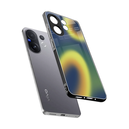 Aqua Sunset sleek vivo v60 cover with tempered glass back and TPU edges
