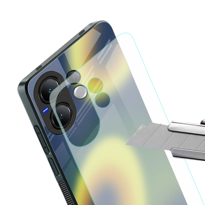 Aqua Sunset stylish phone case for vivo v60 | glossy glass and slim fit