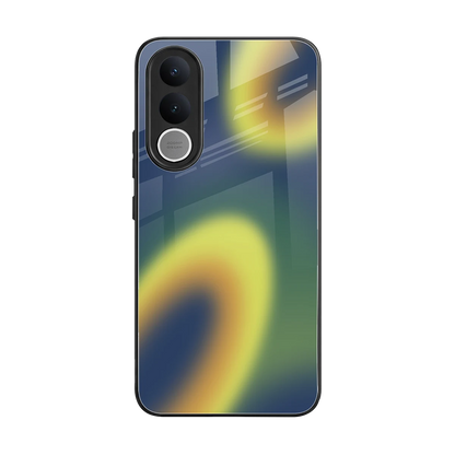 Aqua Sunset back phone cover | glass case for vivo v70 fe