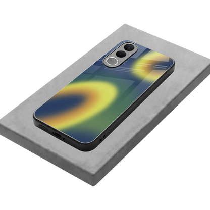 Aqua Sunset stylish phone case for vivo v70 fe | glossy glass and slim fit
