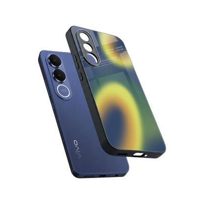 Aqua Sunset sleek vivo v70 fe cover with tempered glass back and TPU edges