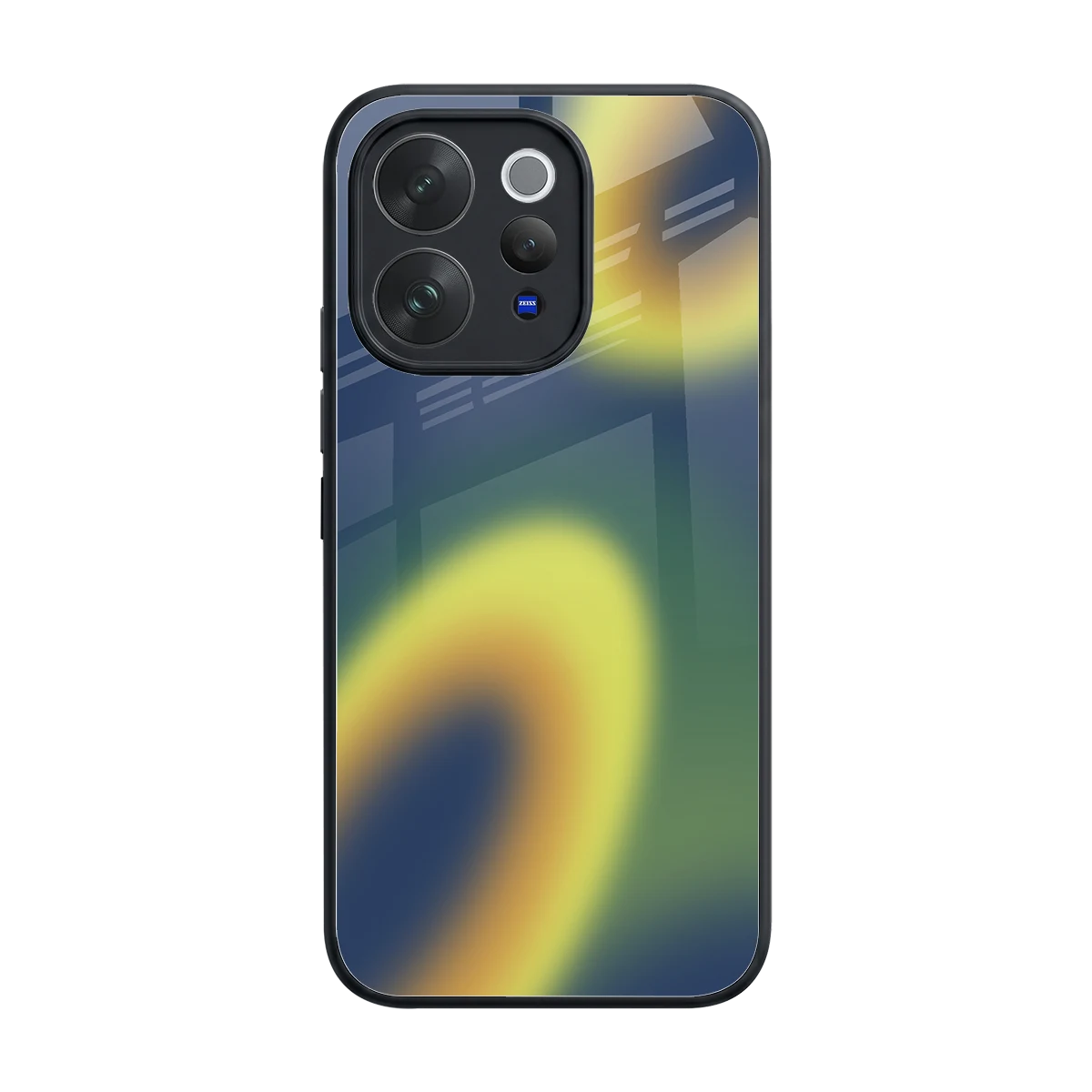 Aqua Sunset back phone cover | glass case for vivo v70