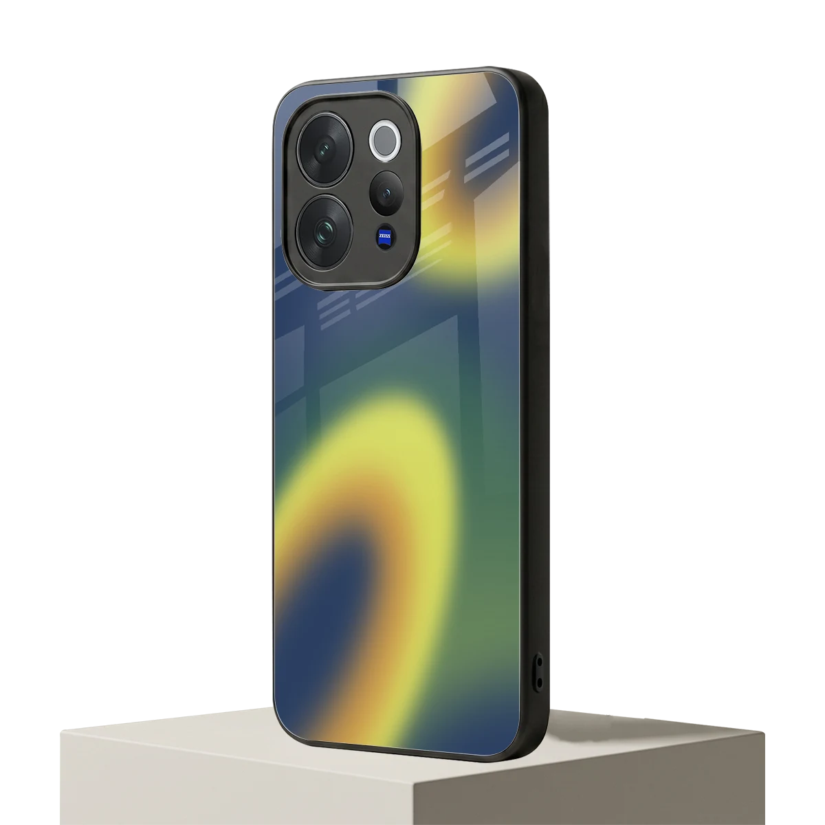 Aqua Sunset vivo v70 mobile cover | shockproof glass phone case
