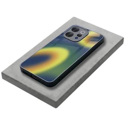 Aqua Sunset stylish phone case for vivo v70 | glossy glass and slim fit