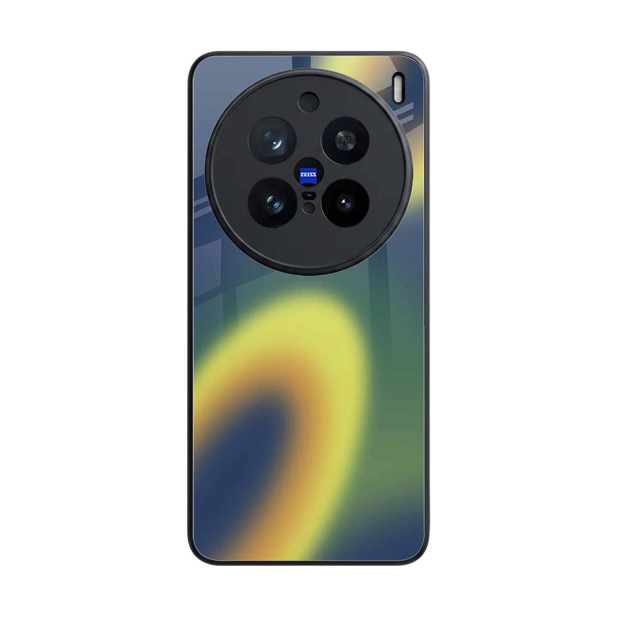 Aqua Sunset back phone cover | glass case for vivo x200 pro