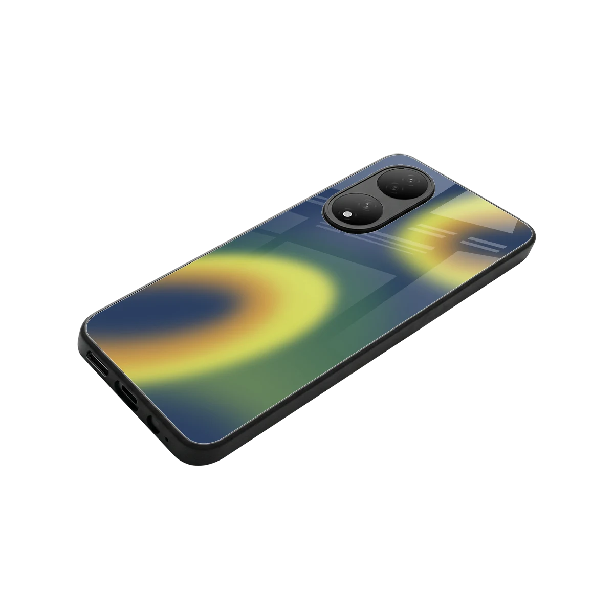 Aqua Sunset stylish phone case for Vivo-y100 | glossy glass and slim fit