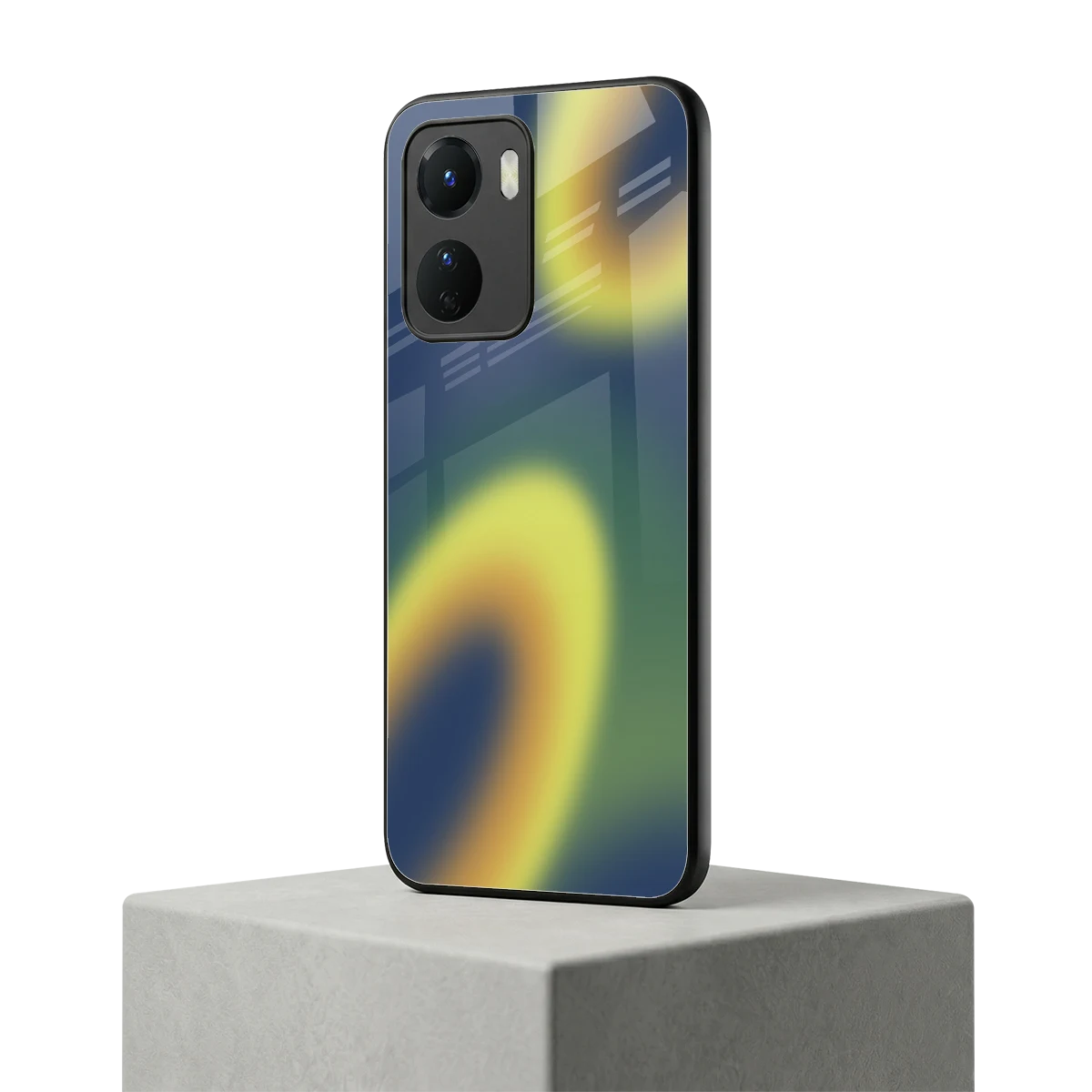 Aqua Sunset vivo y16 mobile cover | shockproof glass phone case