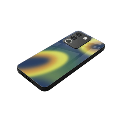 Aqua Sunset stylish phone case for vivo y200 5g | glossy glass and slim fit