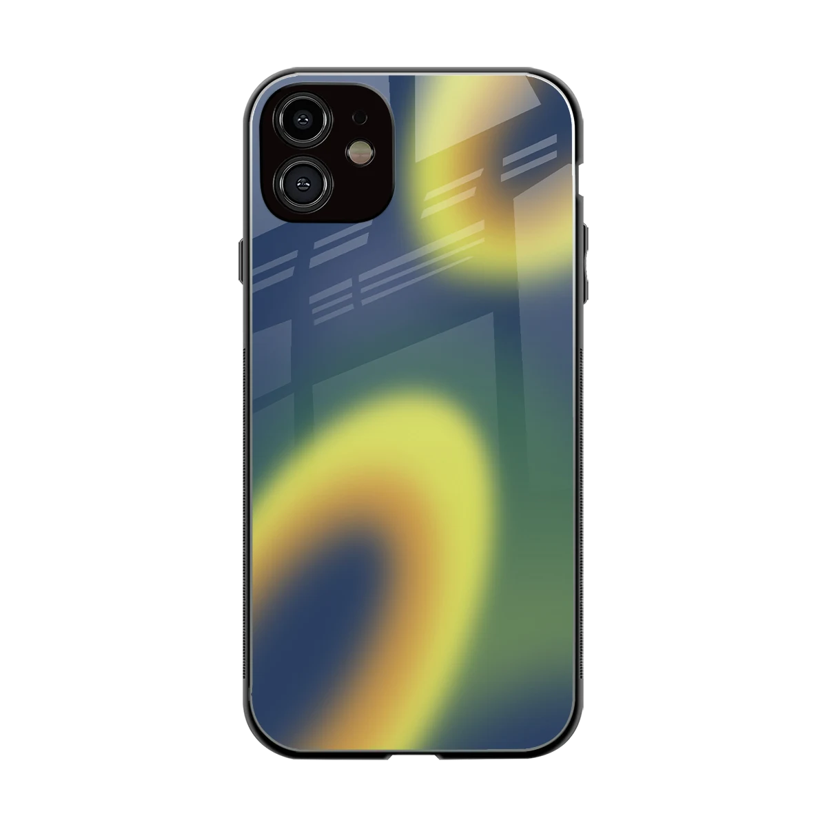 Aqua Sunset back phone cover | glass case for iphone 11
