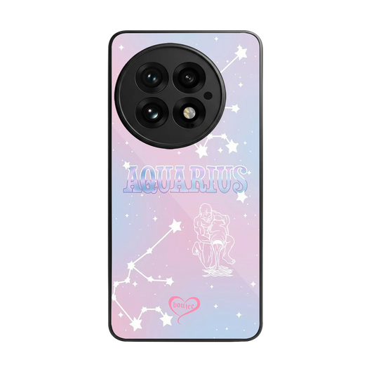 Aquarius Aura back phone cover | glass case for oneplus 13