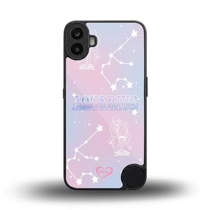Aquarius Aura back phone cover | glass case for cmf nothing phone 1