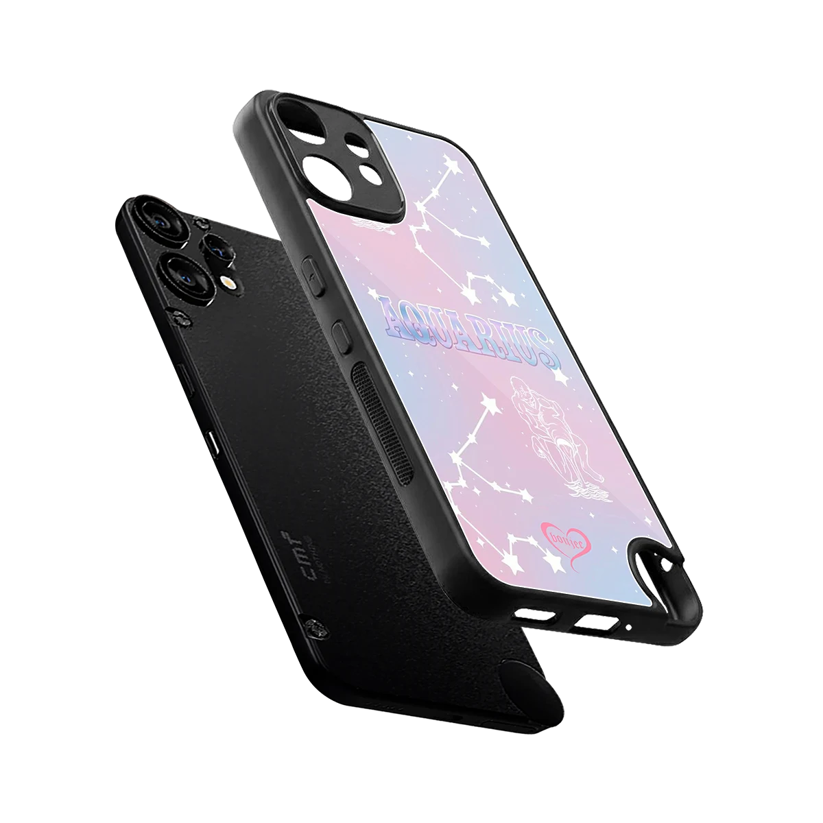 Aquarius Aura sleek cmf nothing phone 2 pro cover with tempered glass back and TPU edges