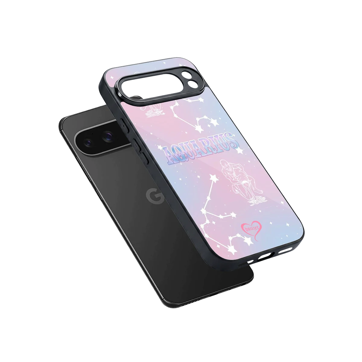 Aquarius Aura sleek google pixel 10 pro xl cover with tempered glass back and TPU edges