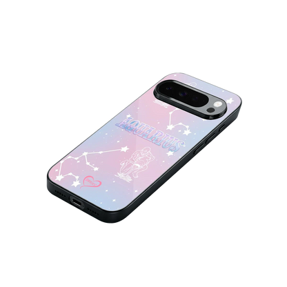 Aquarius Aura stylish phone case for google pixel 10 pro xl | glossy glass and slim fit