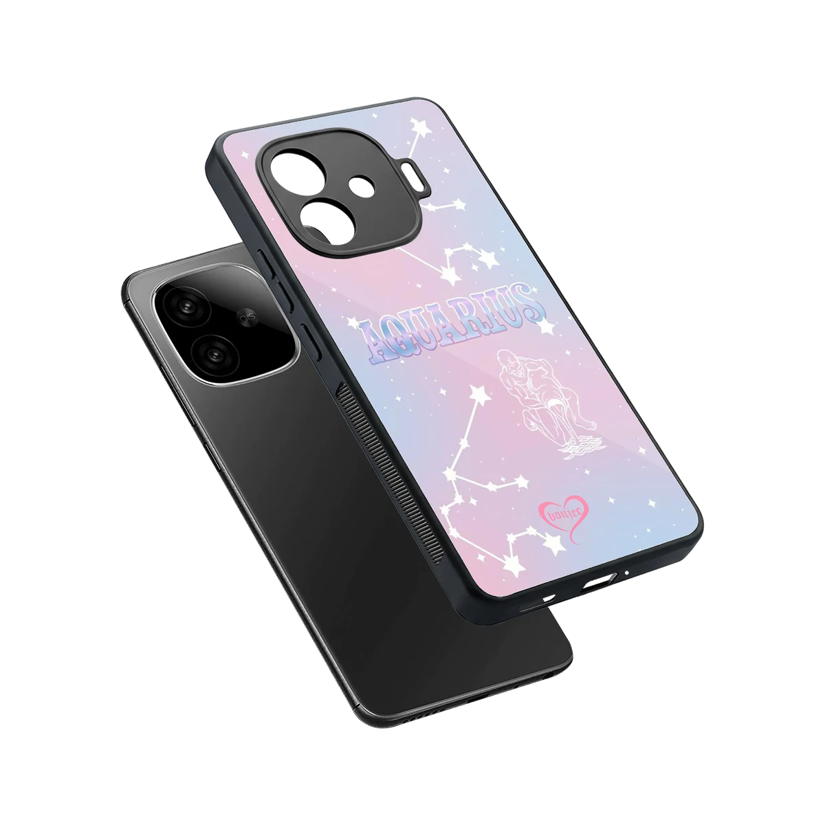 Aquarius Aura sleek iqoo neo 10r 5g cover with tempered glass back and TPU edges