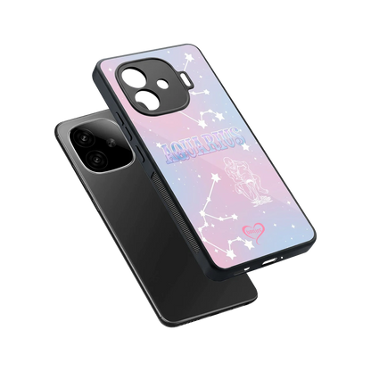 Aquarius Aura sleek iqoo neo 10r 5g cover with tempered glass back and TPU edges