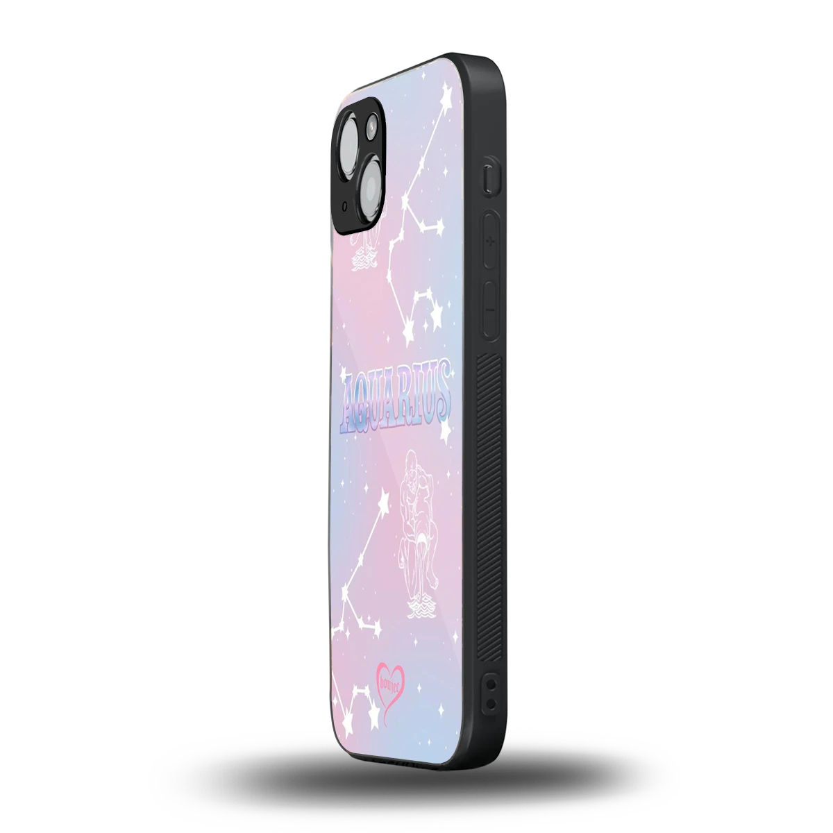 Aquarius Aura iphone 14 plus mobile cover | shockproof glass phone case