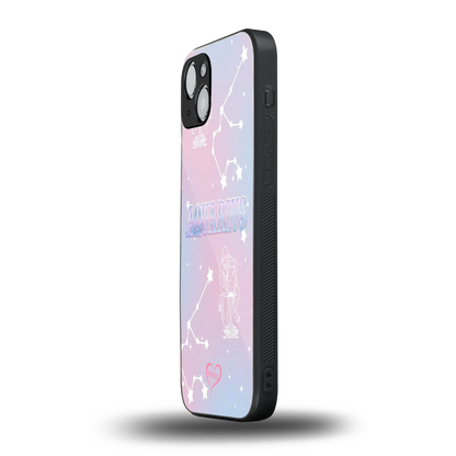 Aquarius Aura iphone 14 plus mobile cover | shockproof glass phone case