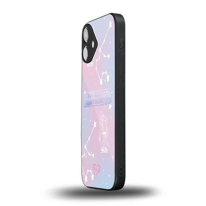 Aquarius Aura iphone 16 plus mobile cover | shockproof glass phone case