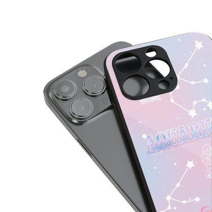 Aquarius Aura stylish phone case for iphone 11 | glossy glass and slim fit