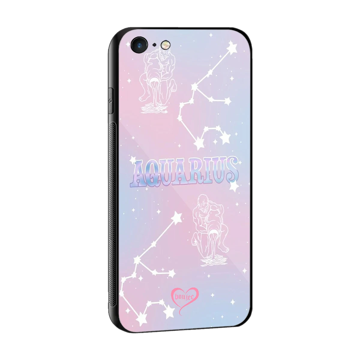 Aquarius Aura sleek iphone 6s plus cover with tempered glass back and TPU edges