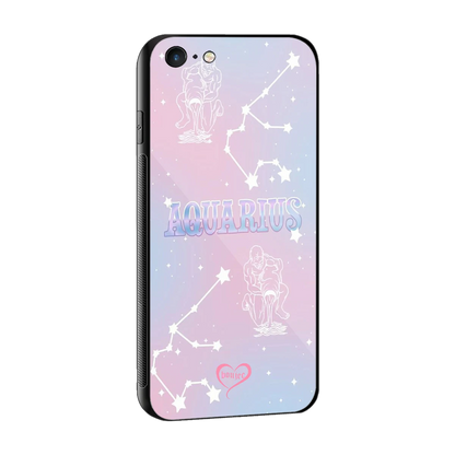 Aquarius Aura sleek iphone 6s plus cover with tempered glass back and TPU edges