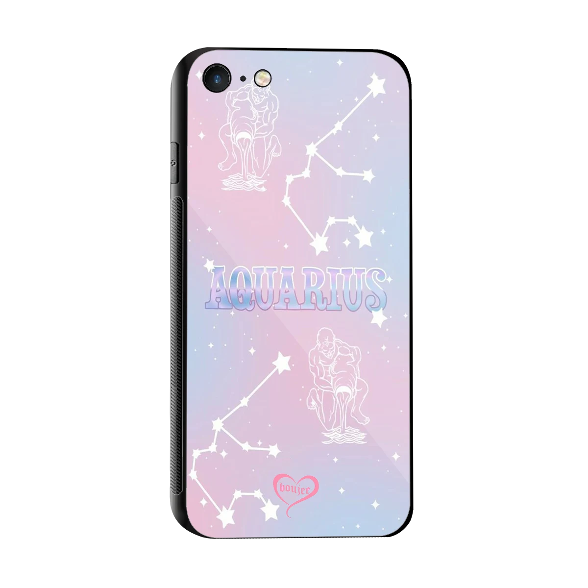 Aquarius Aura sleek iphone 7 cover with tempered glass back and TPU edges
