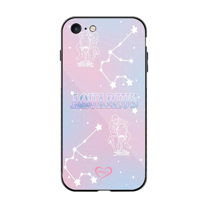 Aquarius Aura back phone cover | glass case for iphone 7