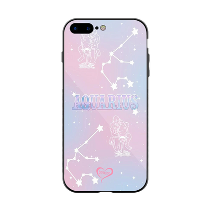 Aquarius Aura back phone cover | glass case for iphone 8 plus