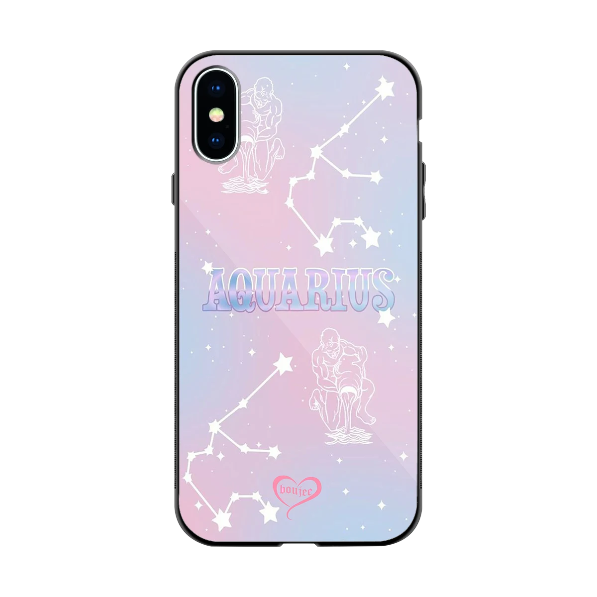 Aquarius Aura back phone cover | glass case for iphone x