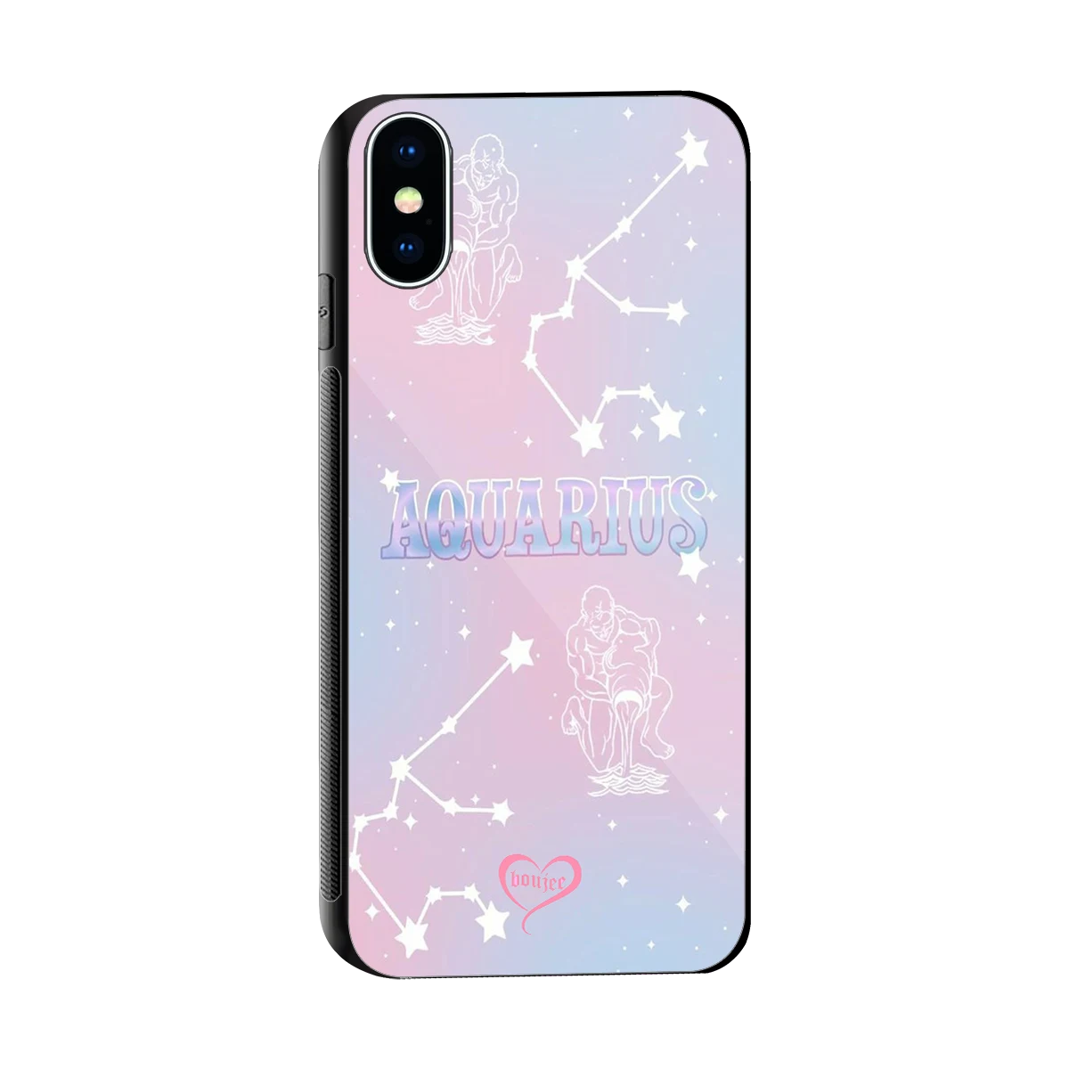 Aquarius Aura sleek iphone x cover with tempered glass back and TPU edges