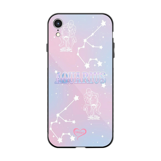 Aquarius Aura back phone cover | glass case for iphone xr