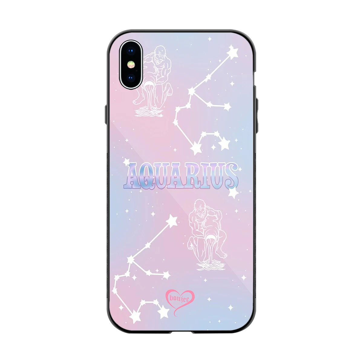 Aquarius Aura back phone cover | glass case for iphone xs max