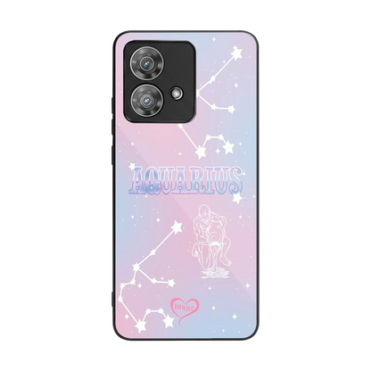Aquarius Aura back phone cover | glass case for motorola edge 40 neo 5g