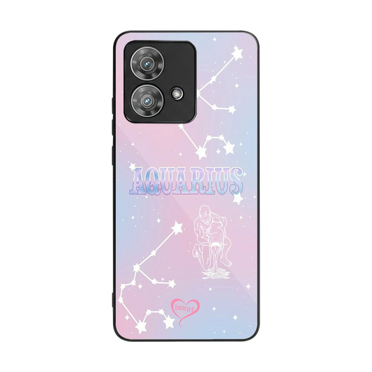 Aquarius Aura back phone cover | glass case for motorola edge 40 neo 5g