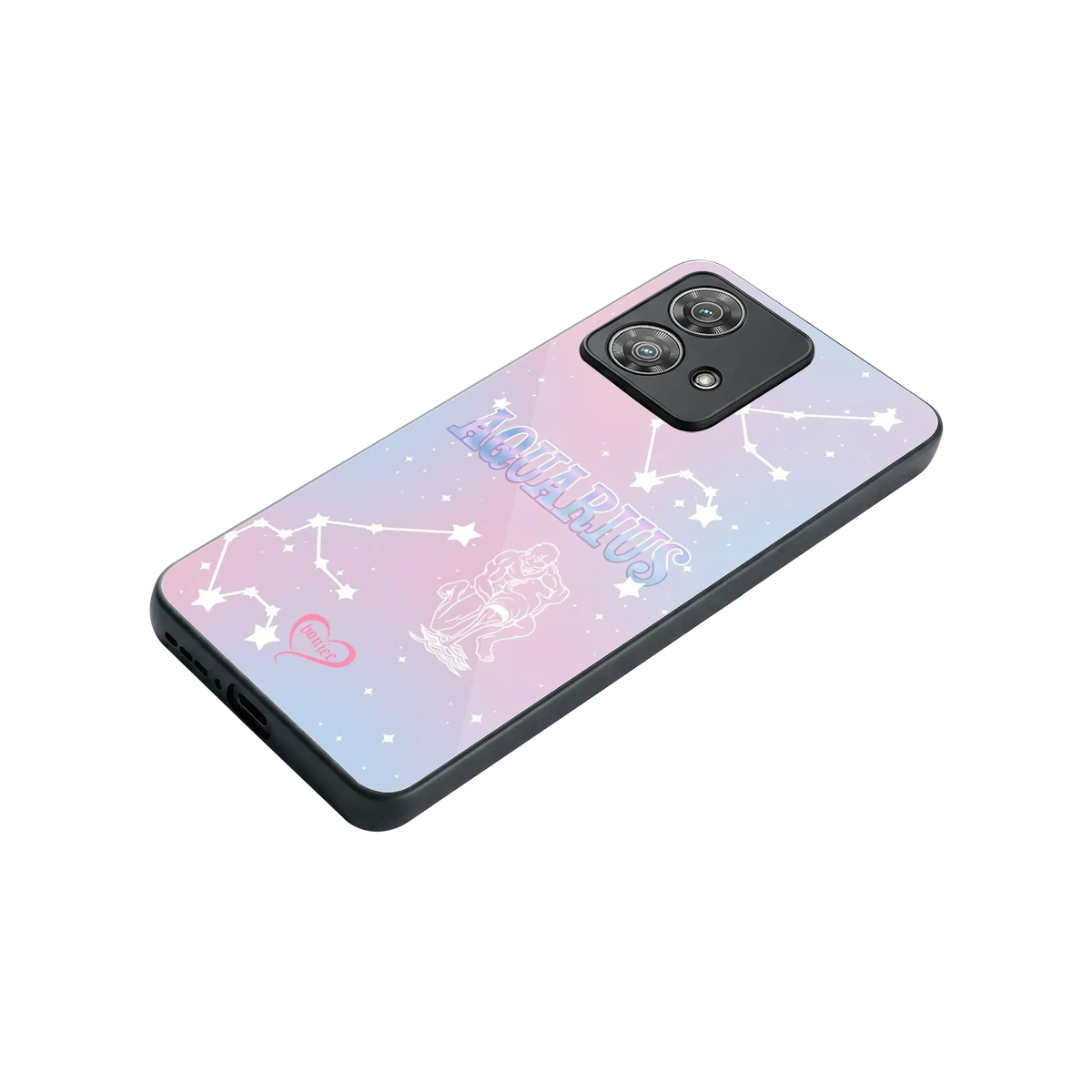 Aquarius Aura stylish phone case for motorola edge 40 neo 5g | glossy glass and slim fit