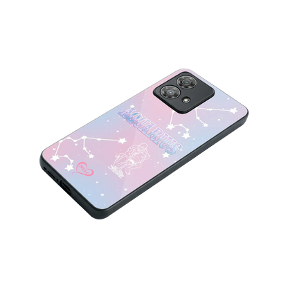 Aquarius Aura stylish phone case for motorola edge 40 neo 5g | glossy glass and slim fit