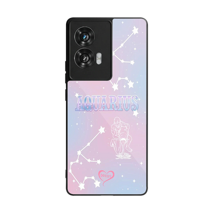 Aquarius Aura back phone cover | glass case for motorola edge 50 fusion