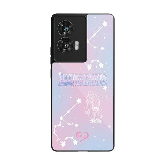 Aquarius Aura back phone cover | glass case for motorola edge 50 fusion