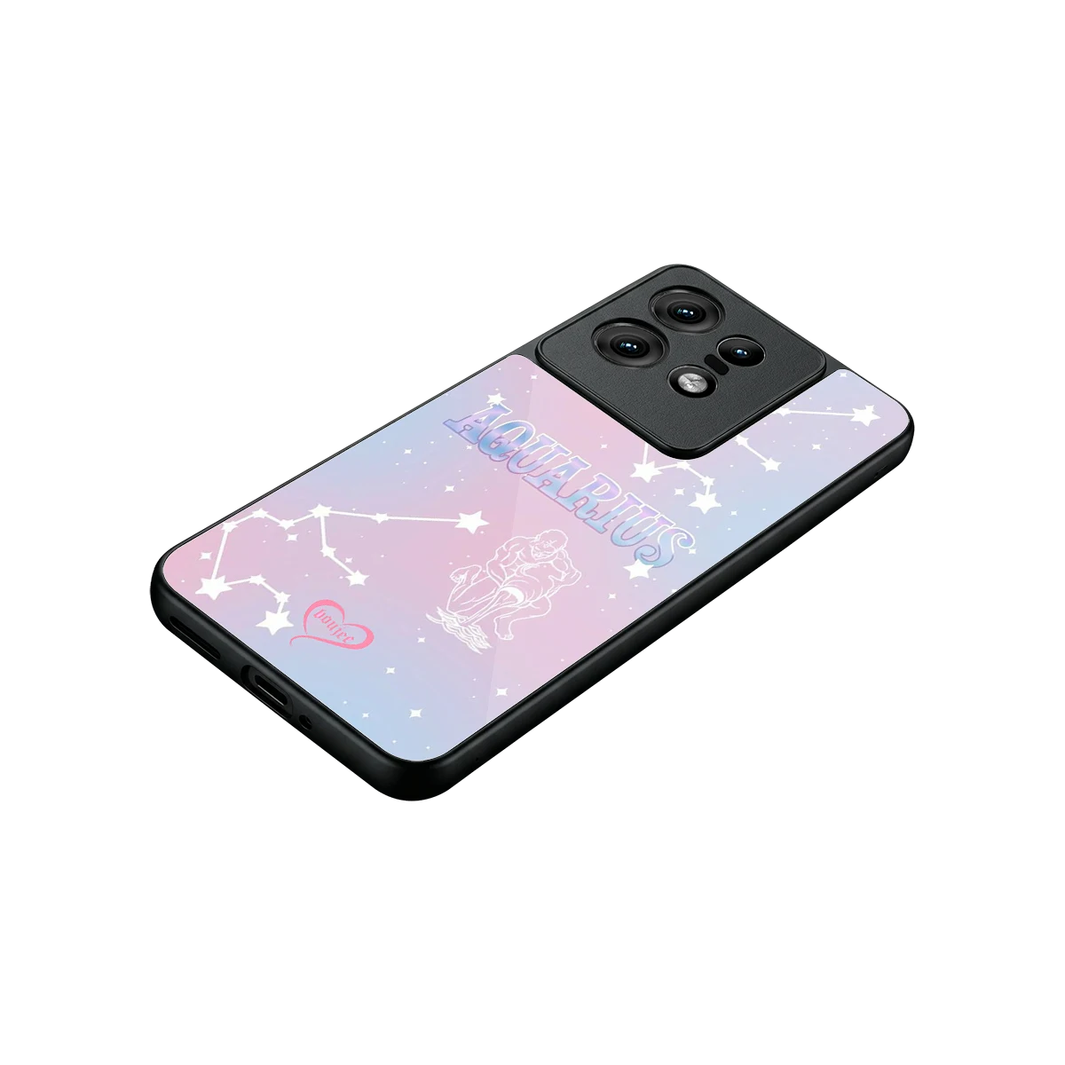 Aquarius Aura stylish phone case for motorola edge 50 pro | glossy glass and slim fit