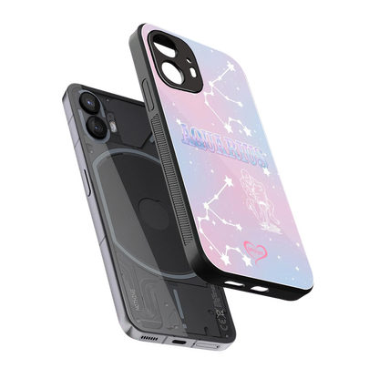 Aquarius Aura sleek nothing phone 2 cover with tempered glass back and TPU edges