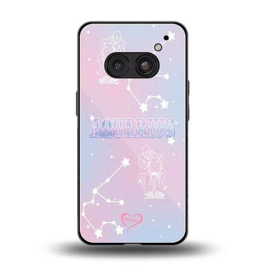 Aquarius Aura back phone cover | glass case for nothing phone 2a